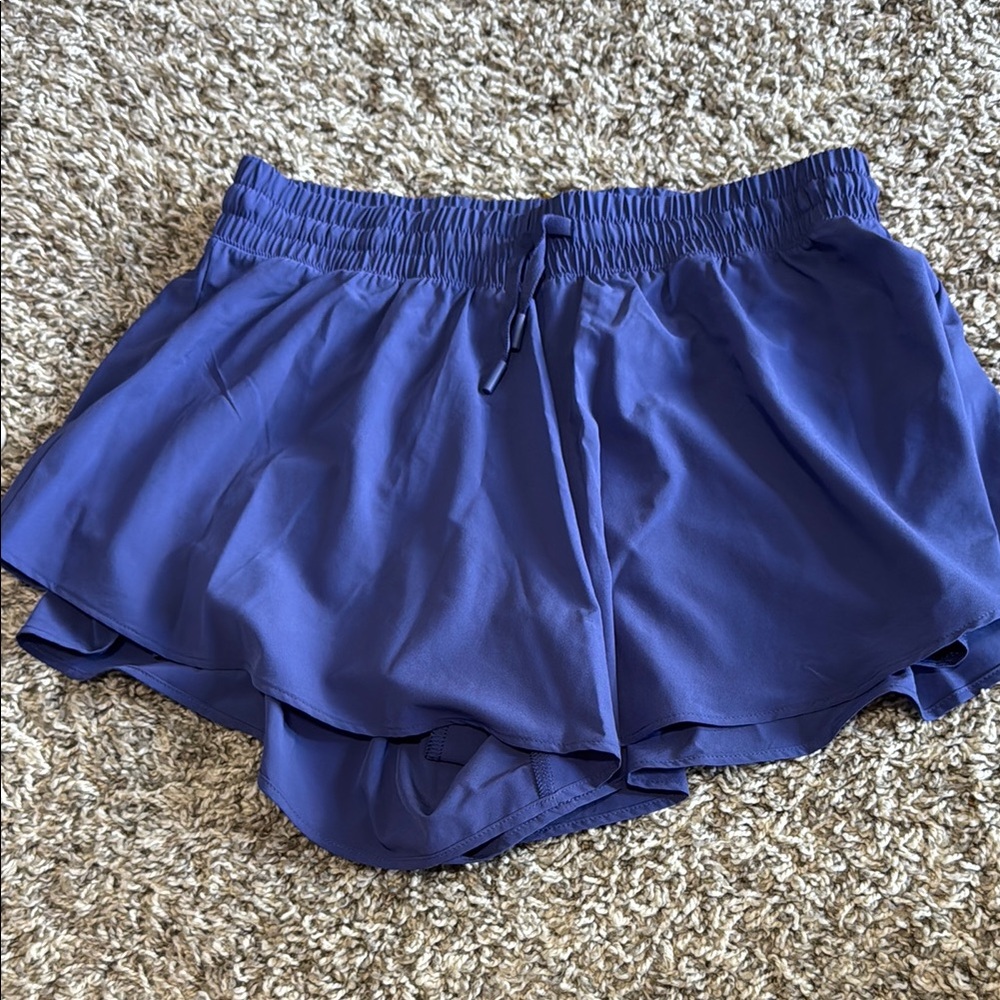 DSG Blue Athletic Shorts with Compression Liner